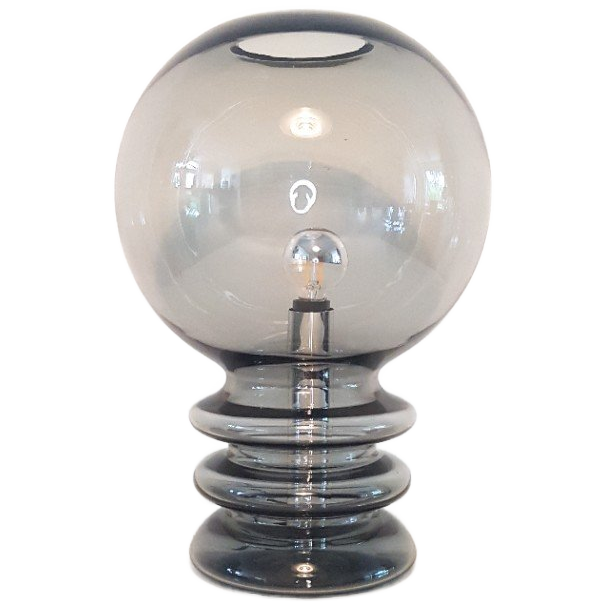 Vintage Bulb Moon Glazen Tafellamp Van Glashutte Limburg image 1