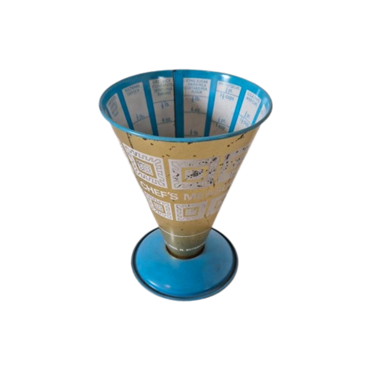 Vintage Blikken Maatbeker Nutbrown Chef image 1