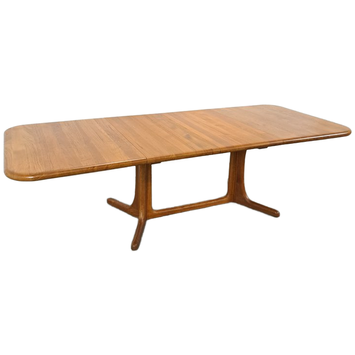 Xl Deense Uitschuifbare Teak Eettafel image 1