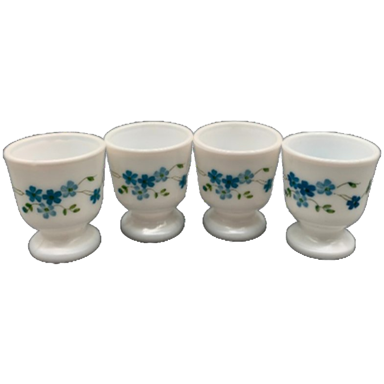 Vintage Arcopal France Veronica Eierdopjes Set Van 6 image 1