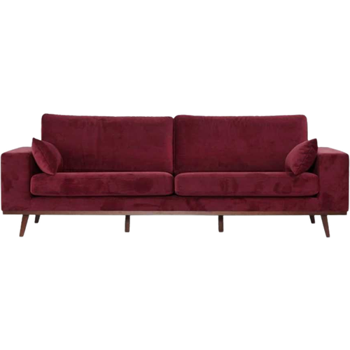 Bank Torino - Aubergine/Rood Velvet | 2-Zitsbank | Hollywood Regency |  Reliving
