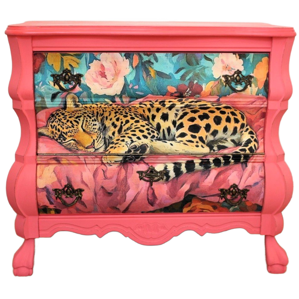 Roze Ladekast Panter (of Cheetah Of Luipaard) image 1