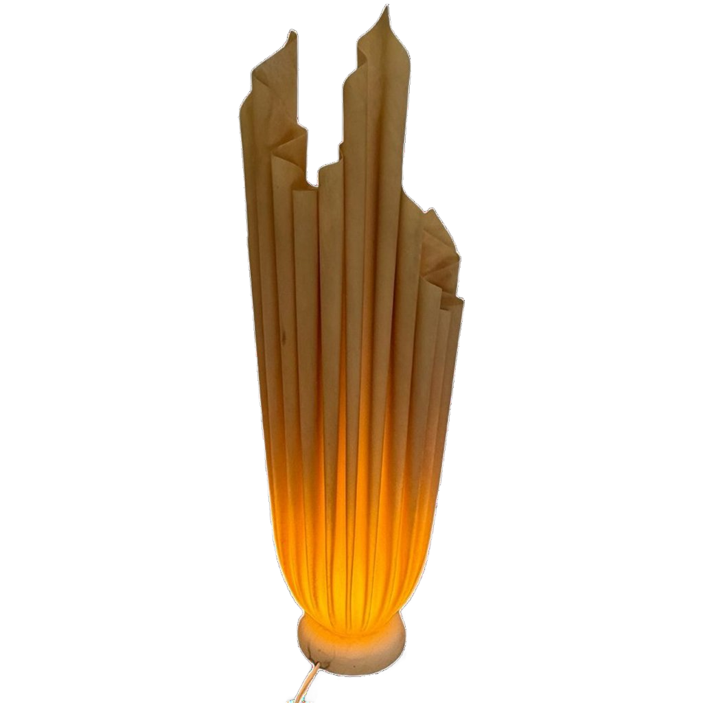 Georgia Jacobs - Table Lamp Model ‘athena’ - Handkerchief Shaped Shade On Large Version(88cm) image 1