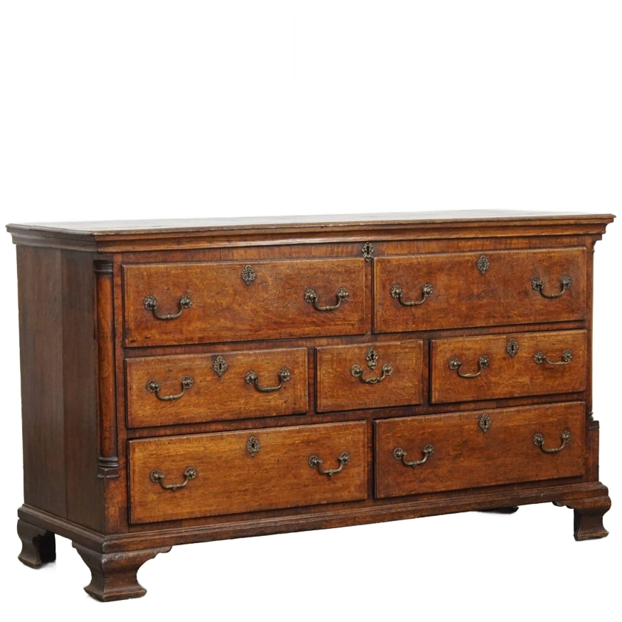 Waanzinnige, Karaktervolle Antieke 18e Eeuwse Engelse Dressoir/ Mule Chest image 1