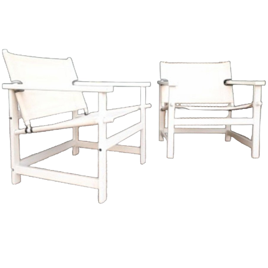 Set 2 Deense Safari Chairs Vintage Design Fauteuil Tuinstoel image 1