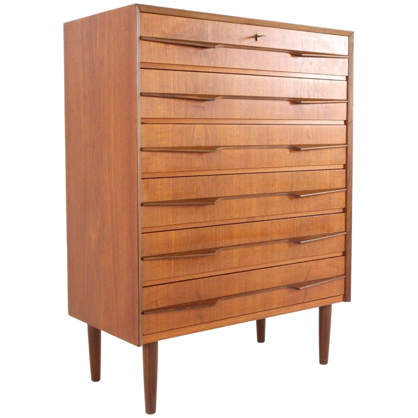 Vintage Hoge Ladekast 'olsted' Deens Design image 1