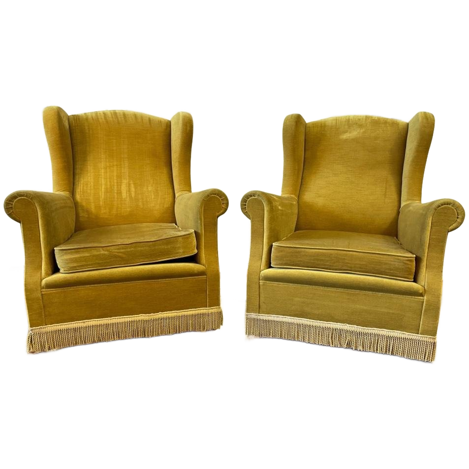 Set Van 2 Vintage Clubzetels / Fauteuils / Éénzitten image 1