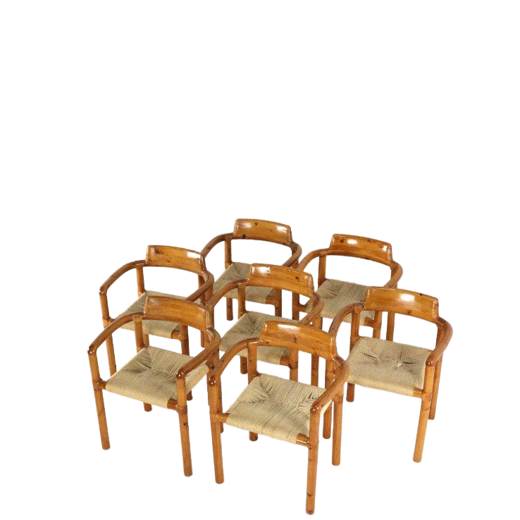 Set 7 Stoelen In Stijl Van Daumelier Vintage image 1