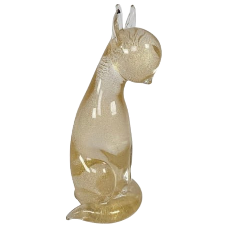 Archimede Seguso Murano - Bladgoud - Gesigneerd - Italie - 1960's image 1