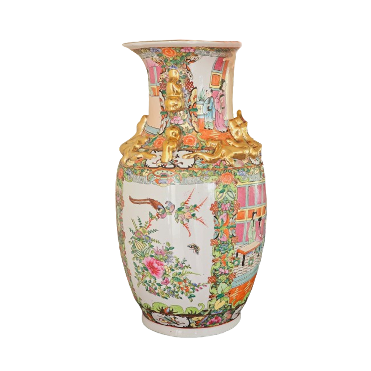 Aziatische Vazen Groot Model 46cm Kleurrijk, Set Chinese Vaas. image 1