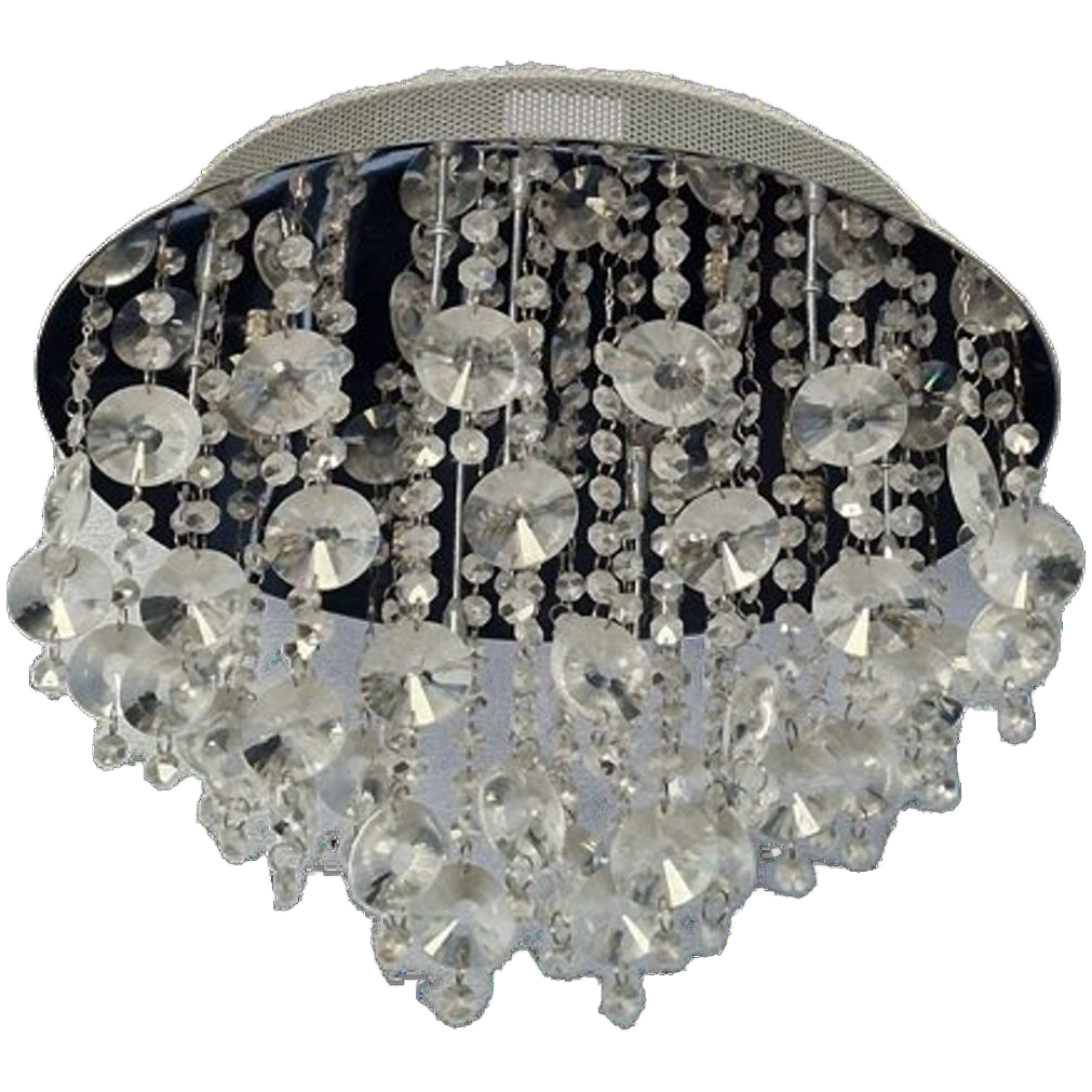 Moderne Plafondlamp Met Kristallen – G9 Fitting. image 1
