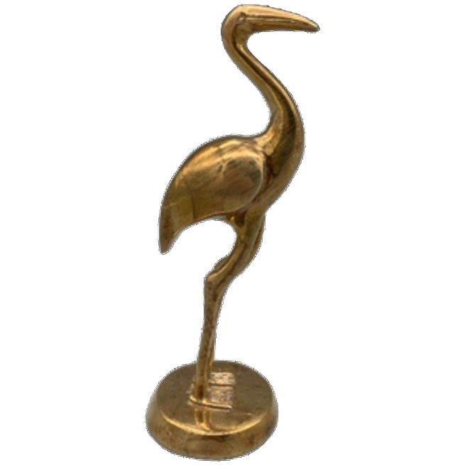 Messing Flamingo Op Voet image 1
