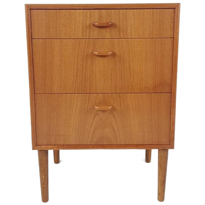 Vintage Deens Ladekastje Teak Nacht Kast image 1