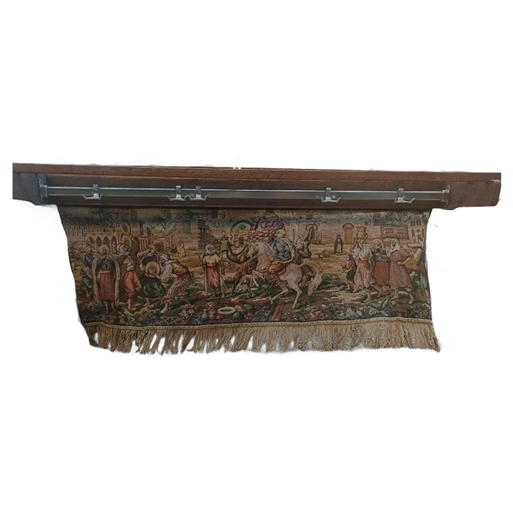 Wandkapstok Met Sierlijk Wandkleed image 1