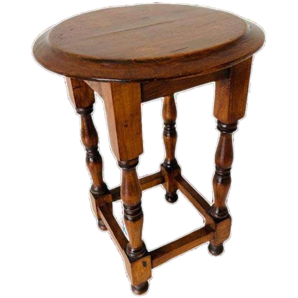 Brocante Bijzettafeltje Vruchtenhout image 1