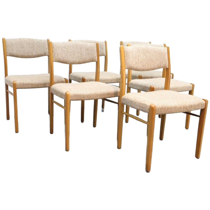Set Van 6 Deense Eetkamerstoelen image 1