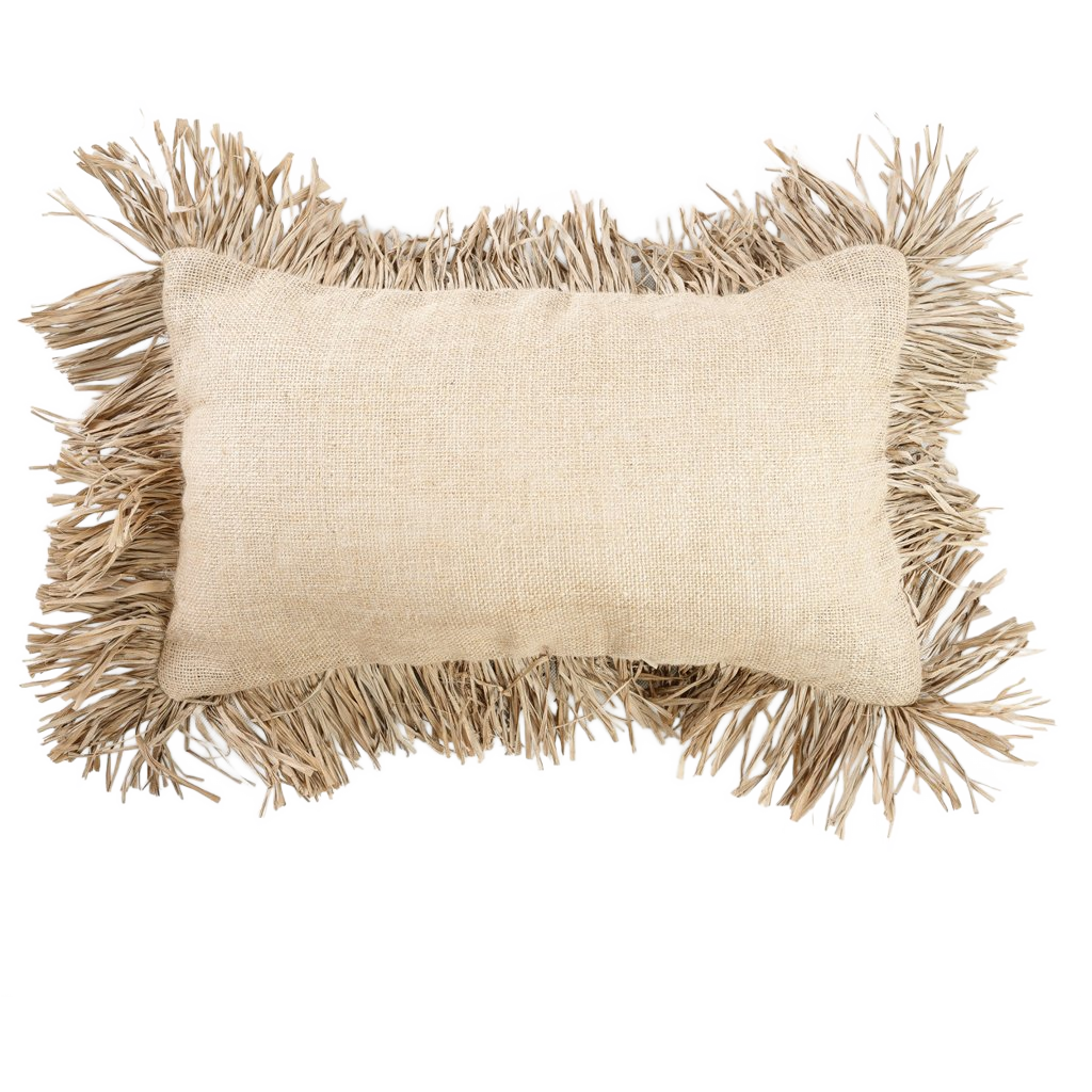 Bazar Bizar |de Jute Bonita Kussenhoes - Naturel - 30x50 image 1