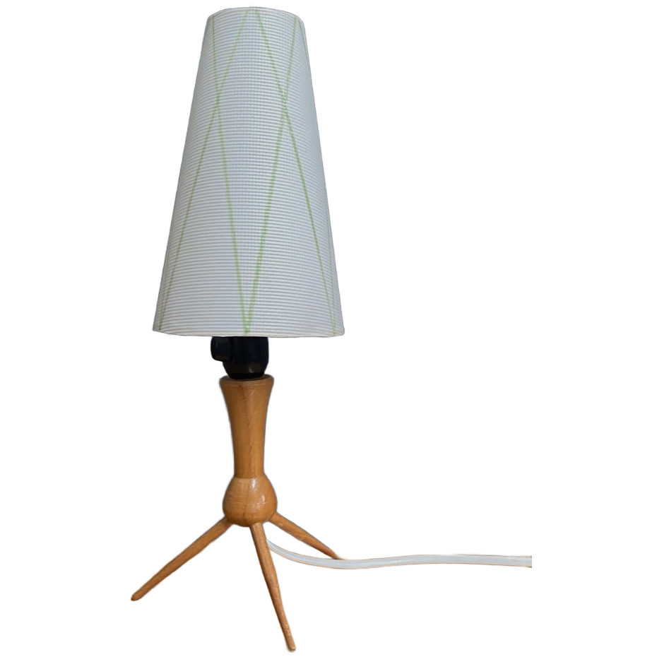 Wood Smalll Table Lamp 1960s image 1