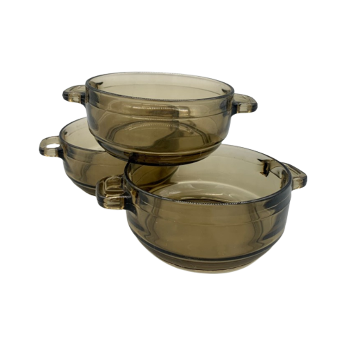 Set Arcoroc Soepkommen Rookglas 3 Stuks image 1