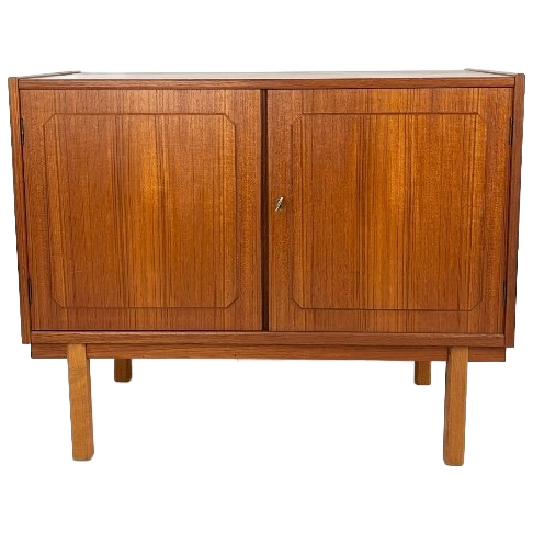 Scandinavisch Vintage Teak Fineren Kast image 1