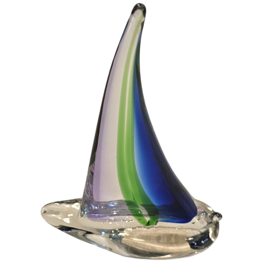 Murano Glass / Sailing Boat / 1980s image 1