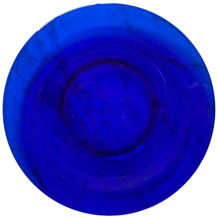 4x Dinerbord Donkerblauw Glas image 1