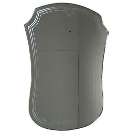 Vintage Spiegel Met Gouden Rand, Jaren 60 image 1