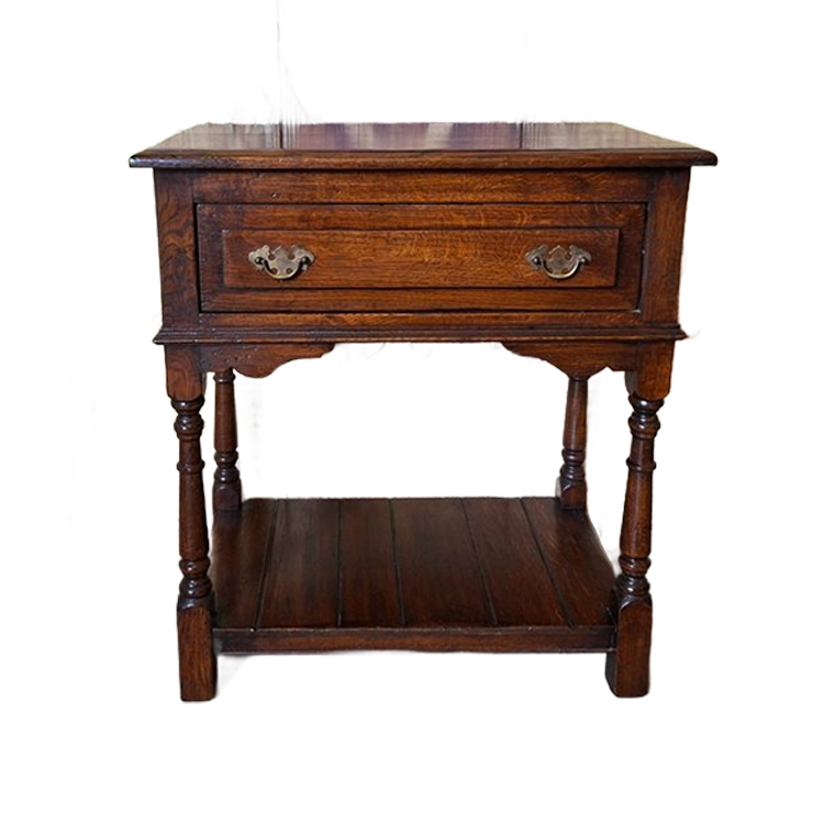 Antiek Klassieke Engels Sidetable, Haltafel, Wandconsole Afm.65x39m En 71cm Hoog. image 1