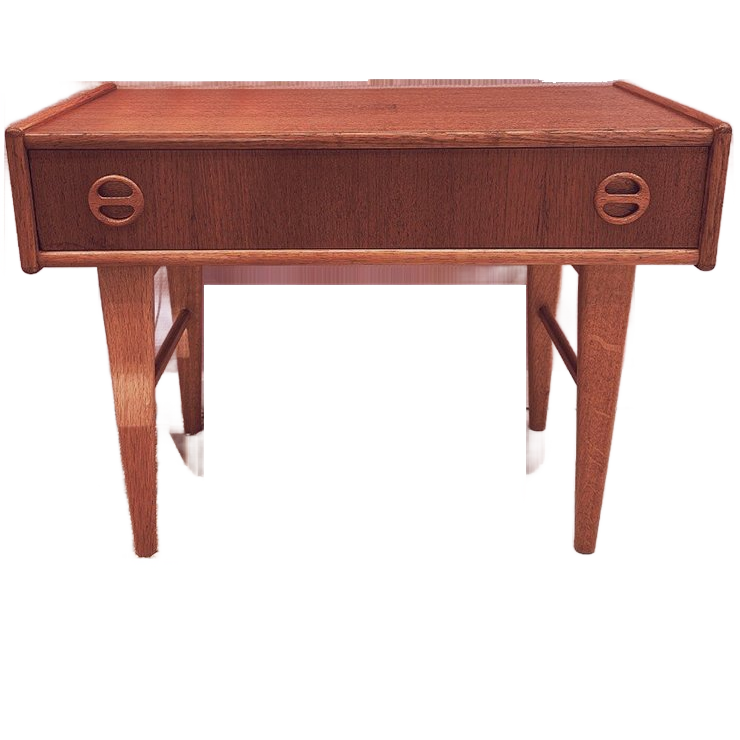 1950's Swedish Mid-century Teak Side Table / Hall Cabinet image 1