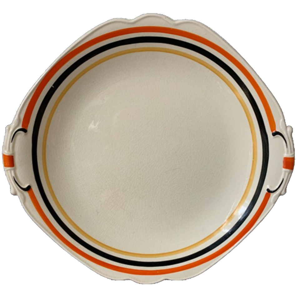 Prachtige Vintage Barker Bros Ltd Tudor Ware Rond Bord! | Kerst image 1