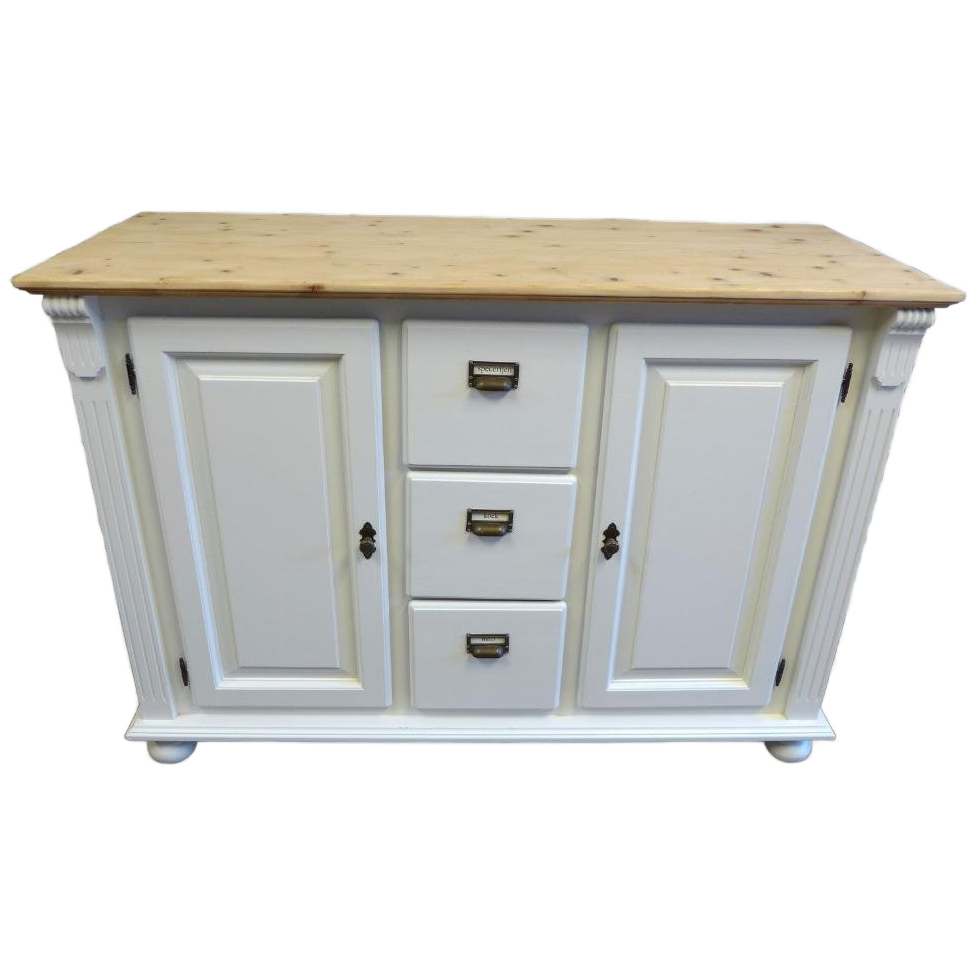 Prachtig Wit Landelijk Dressoir 135 Cm image 1