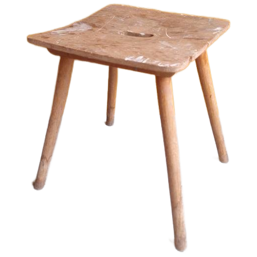 Vintage Atelier Kruk, Schilders Krukje, Bijzettafeltje image 1