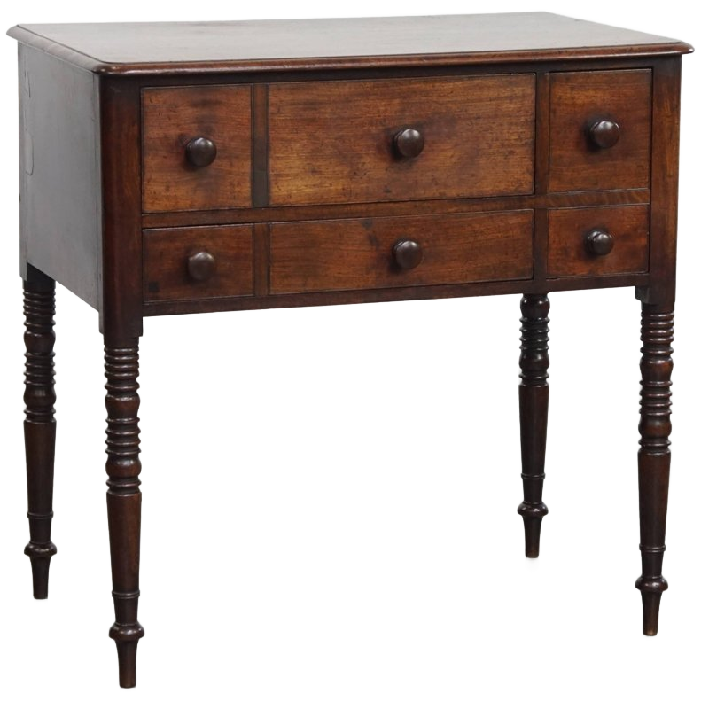 Prachtige Antieke Engelse Lowboy/ Side Table Uit Vroeg 19e Eeuw image 1