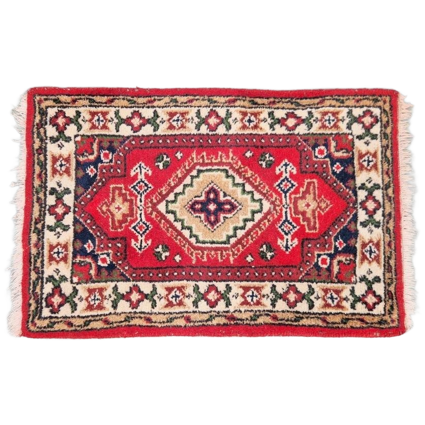 Vintage Hamadan Perzisch Tapijt Handgeknoopt Perz Kleurrijk image 1