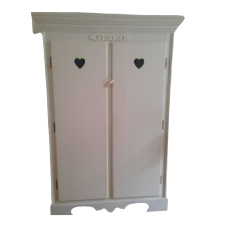 Witte Grote Houten Kast. Opsetims Demi-kast image 1