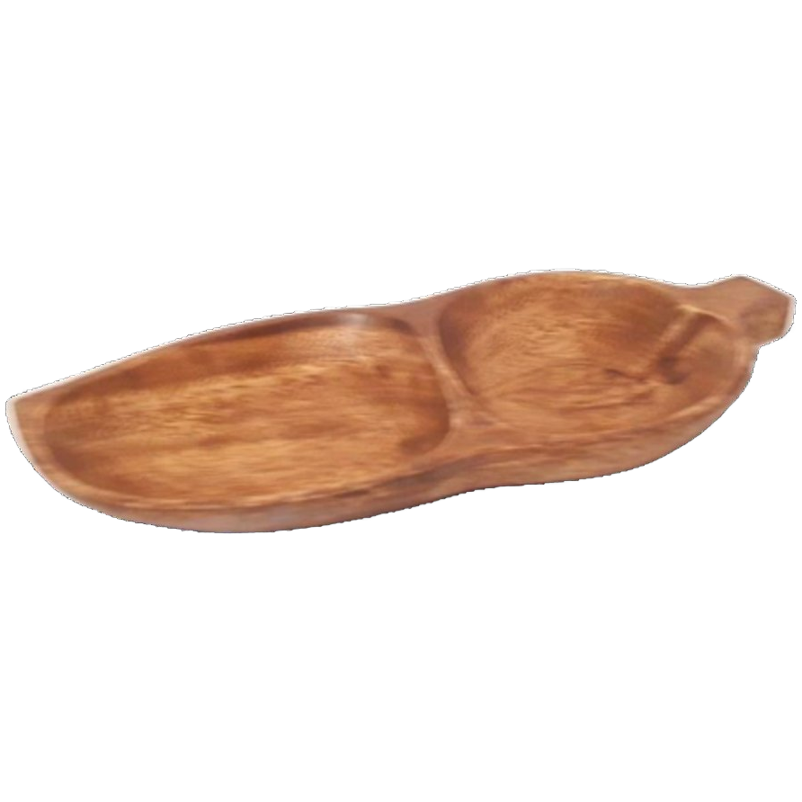 Vintage Houten Borrel Plank Tapas Schaal Snack Schaaltje image 1