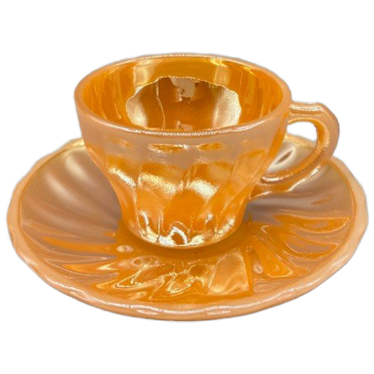 Fire King Kop En Schotel Peach 50's image 1