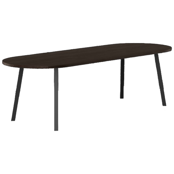 Studio Henk Eettafel New Classic, Gerookt Gebeitst, Plat Ovaal image 1