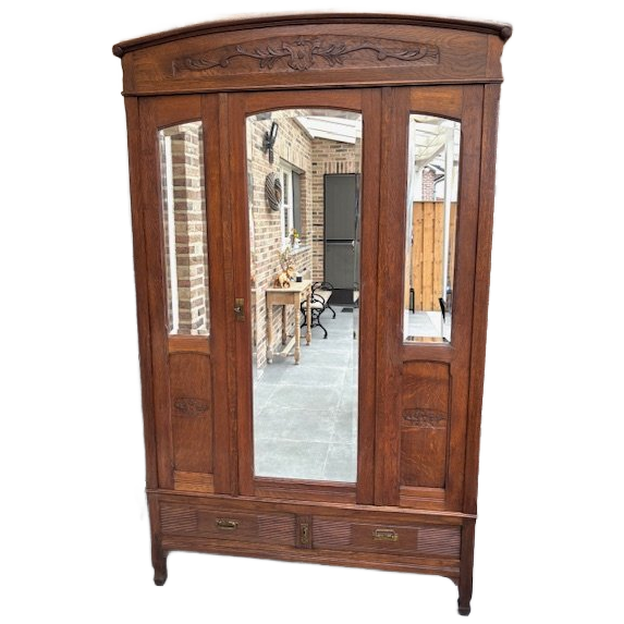 Mooie Art Nouveau Kledingkast image 1