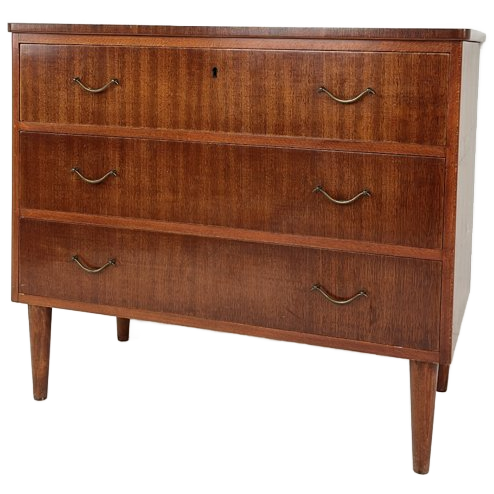 Scandinavisch Vintage Teak Fineren Ladekast Killafors image 1