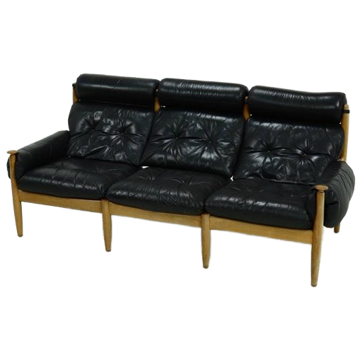 Scandinavian Three Seater Sofa By Eric Merthen For Ire Möbler 1960s image 1