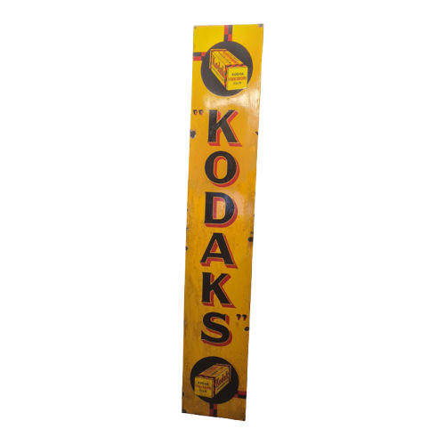 Groot Engels Emaillen Kodak Reclame Bord, Jaren 30/40 image 1