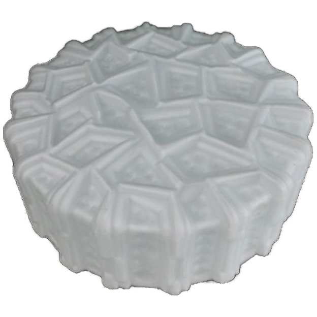 Melkglas Plafondlamp Met Reliëfpatroon image 1