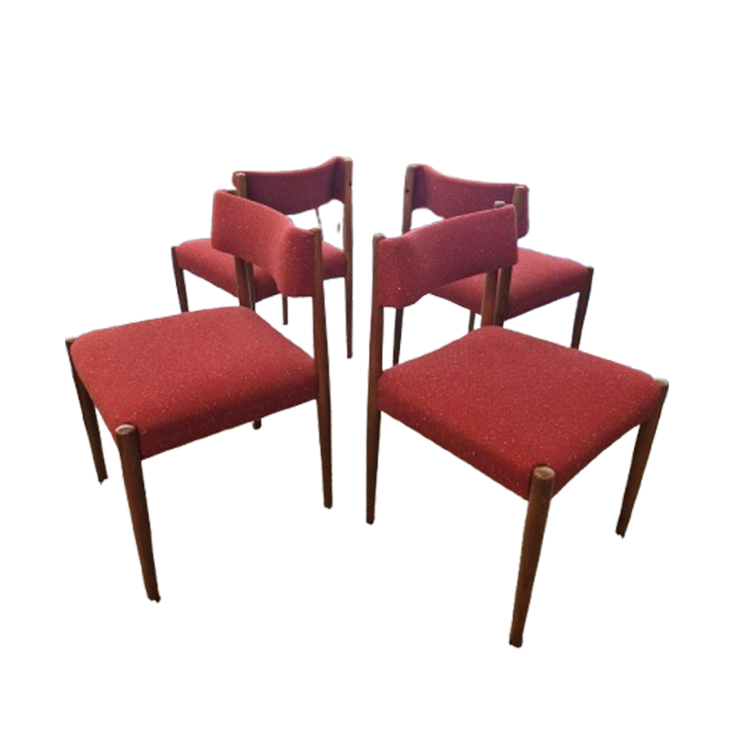 Set Van Vier Bovenkamp Bender Madsen Eetkamerstoelen image 1