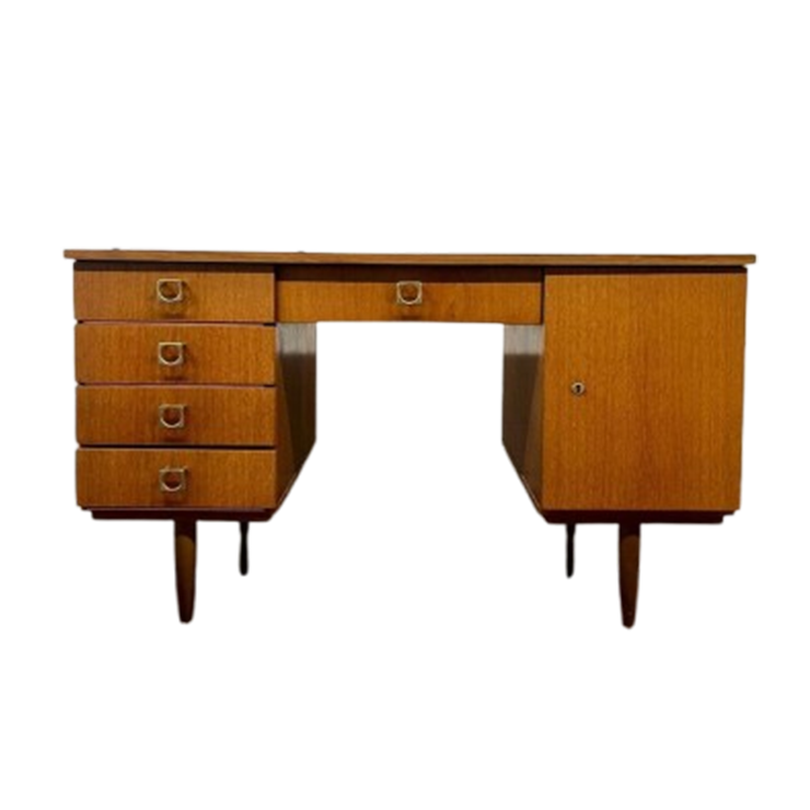 Vintage Houten Bureau / Schrijftafel image 1