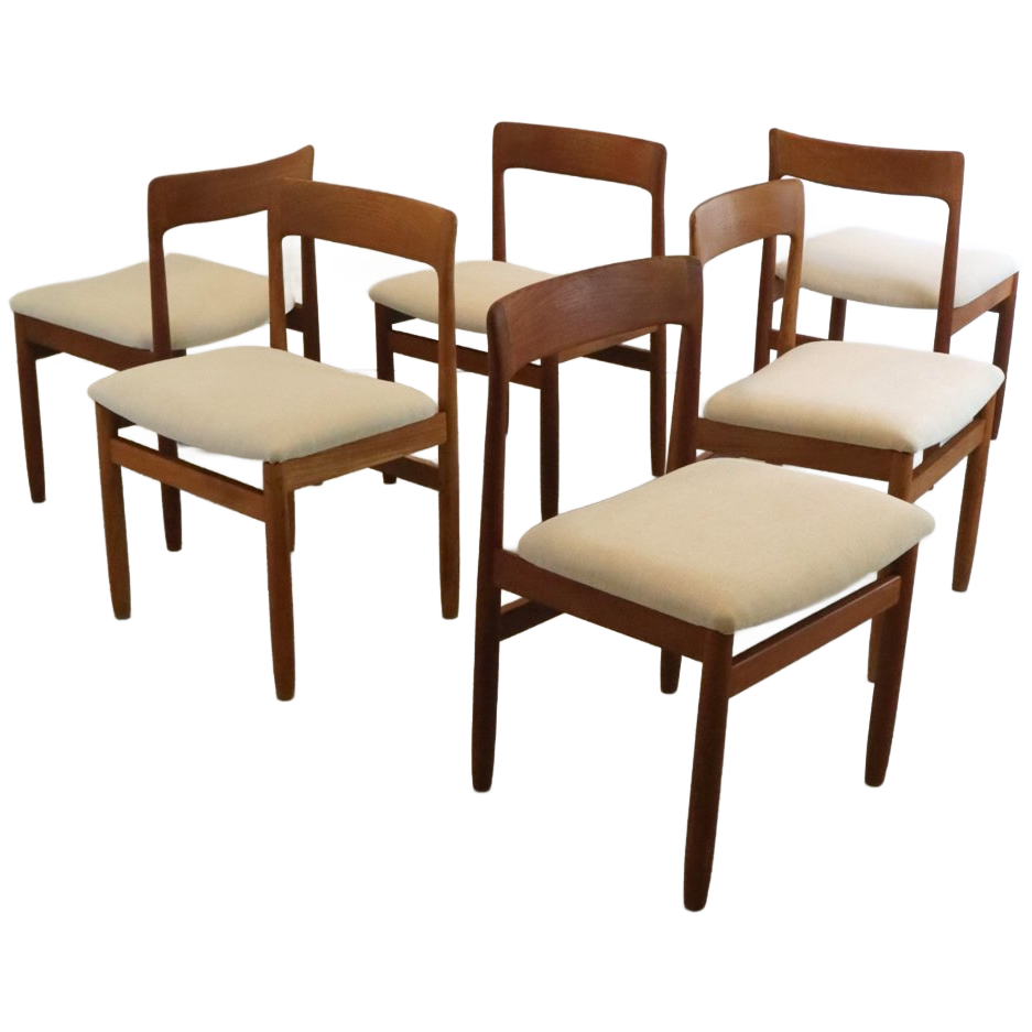 Set 6 A. Younger Stoelen Eetkamerstoelen Vintage Reupholstered image 1