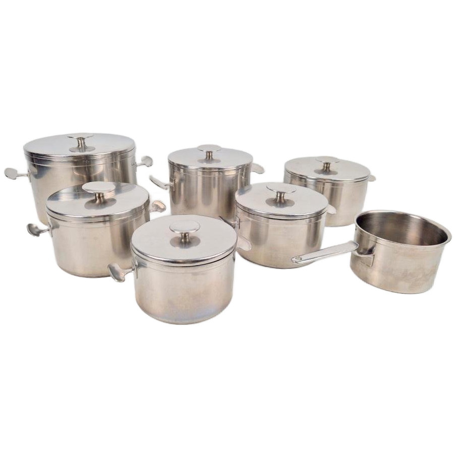 Vintage Overig servies Roestvrijstaal Silver-coloured bij Reliving