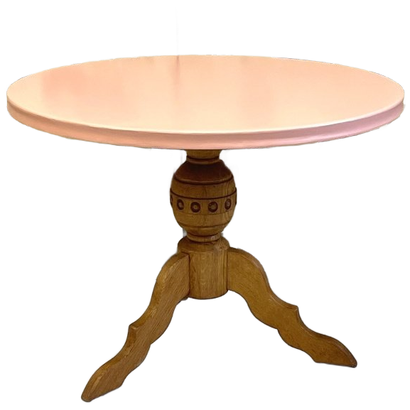 Ronde Salon/wijntafel Restyle Peach Hout Brocante image 1