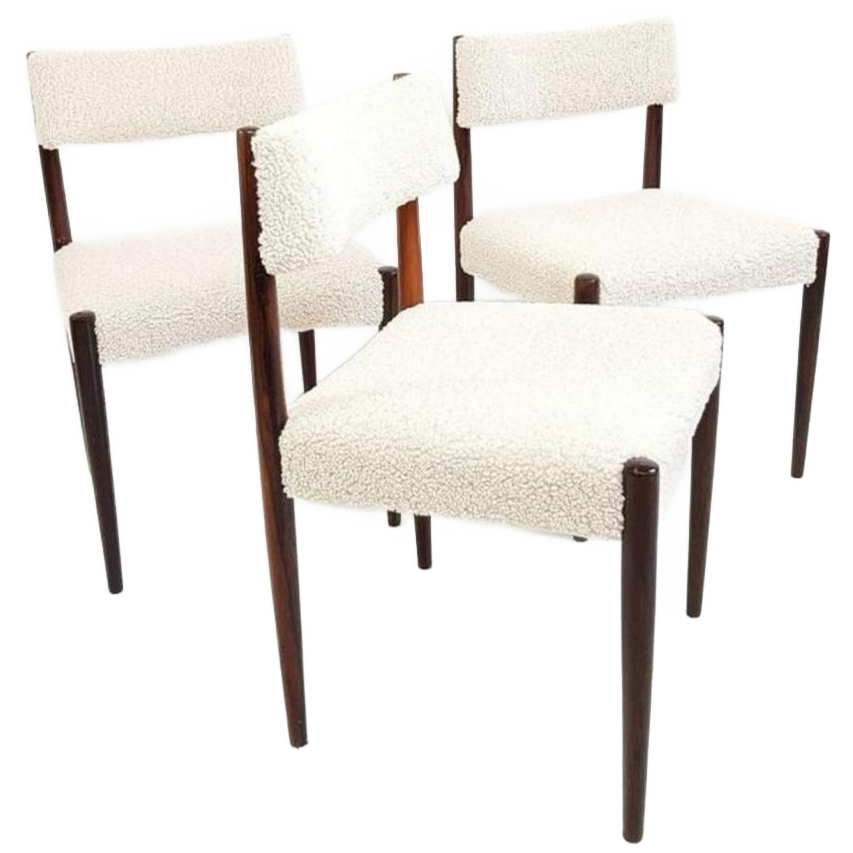 3 Vintage Bovenkamp? Stoelen Teddy Palissander Eetkamerstoel image 1