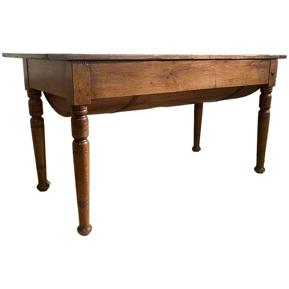 Antieke Petrin Tafel In Eikenhout Circa 1850 image 1